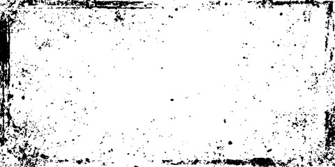 Grunge texture border frame, black and white abstract background. Grunge frame abstract texture. Grunge frame - Creative background with space for your design.