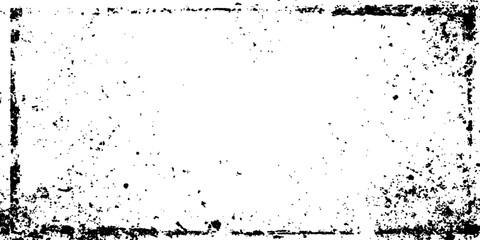 Grunge texture border frame, black and white abstract background. Grunge frame abstract texture. Grunge frame - Creative background with space for your design.