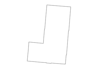 Lincoln County map, Colorado State, USA