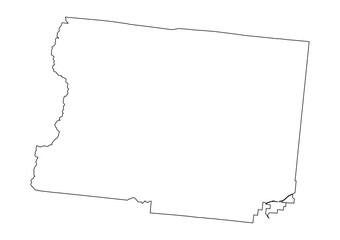 Boulder County, Map, Colorado State, USA © Stockchi
