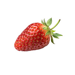 Realistic Red Strawberry Fruit
