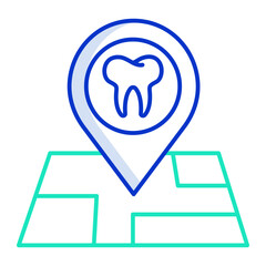 smartphone location outline color icon design