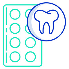 tablets outline color icon design