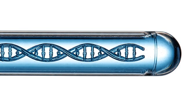 DNA strand inside a test tube