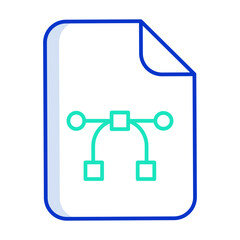 design files outline color icon design