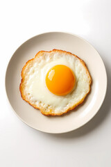 fried egg on a plate