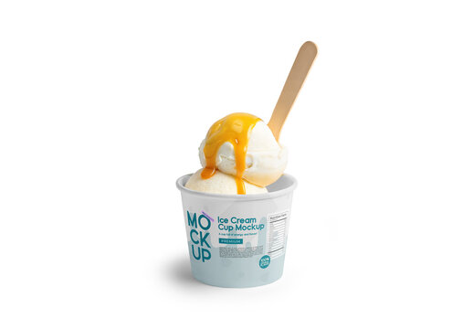 Ice Cream Cup Mockup