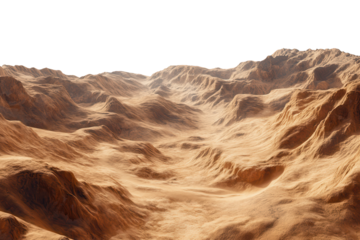 Expansive desert canyon landscape showcasing deep valleys and rugged terrain under bright sunlight