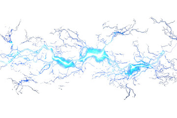 Electric blue lightning effects overlay creates a dramatic atmosphere for digital art and design projects, enhancing visual impact and engagement in various media formats