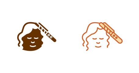 Hair Styling Vector Icon