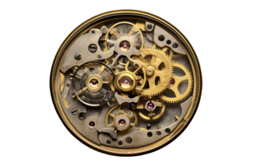 Exploring the intricate inner workings of a mechanical watch with visible gears, springs, and jewels showing their precise craftsmanship and design
