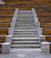 stone staircase in the park