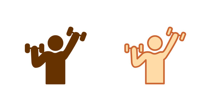 Gym Motivation Vector Icon