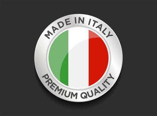 Made in the Italy labels icon, made in the Italy logo, Italy flag , Italy product emblem