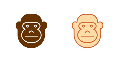 Gorilla Vector Icon