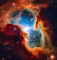 planet earth in space