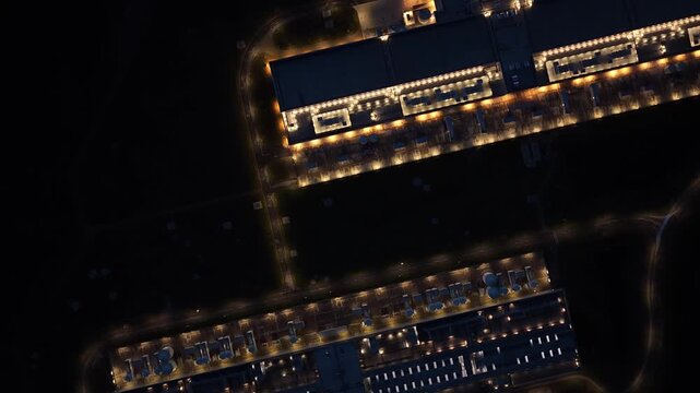 Odense computing campus with advanced data networks at night.