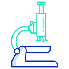 microscope outline color icon design