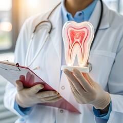 Dental care dentist tooth anatomy model oral hygiene checkup teeth whitening healthcare professional doctor