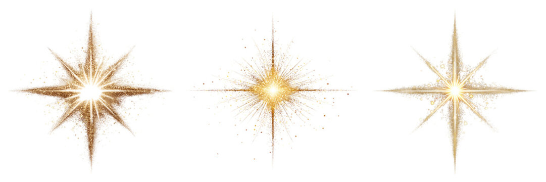 Set of Contemporary abstract art with overlapping colorful trapezium shapes on transparent png background. Ai generated