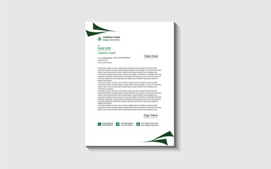 Professional business letterhead design template