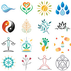 Abstract breathing wave lines pattern with mindful air theme