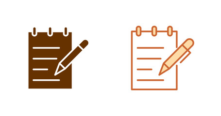 Teacher Note Vector Icon