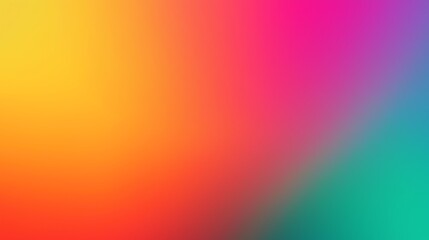 Vibrant gradient background with bright orange, pink, green, and blue hues transitioning from light to dark. Perfect for creative projects or social media posts