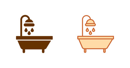 Halloween Bathtub Vector Icon