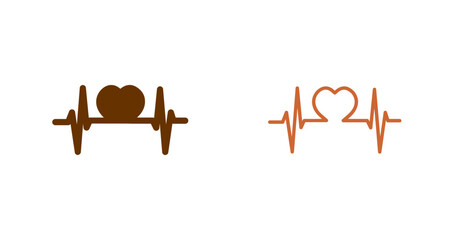 Love Heartbeat Vector Icon