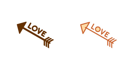 Love Arrows Vector Icon