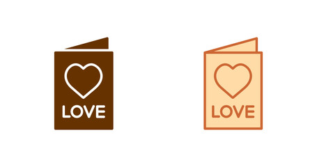 Valentine Card Vector Icon