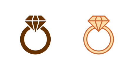Engagement Ring Vector Icon