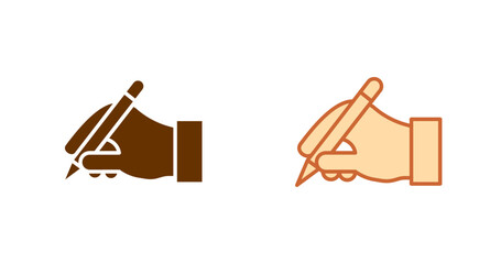 Writing Hand Vector Icon