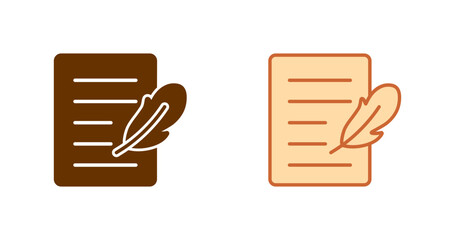 Writing Quill Vector Icon