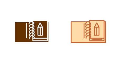 Sketchbook Vector Icon