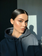Woman in Hoodie