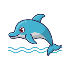 Obraz premium dolphin with a ball