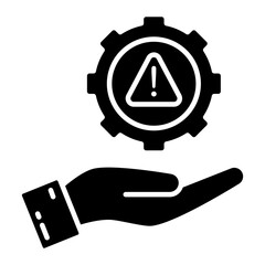 An icon design of risk management 