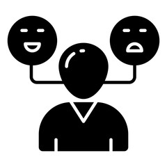 Creative design icon of feedback expression 