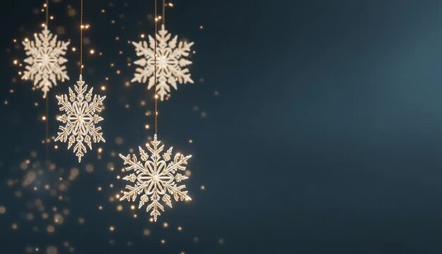 Effect minimal of snowflake light night star