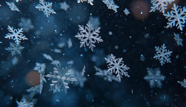 Effect minimal of snowflake light night star