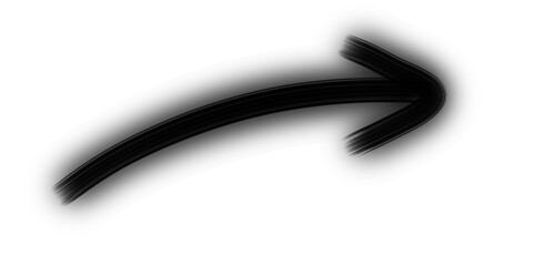 Hand made Hand-drawn black arrow simple sketch style By illustrator for graphic design elements