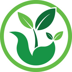 green leaf symbol