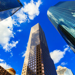 Modern downtown skyscrapers