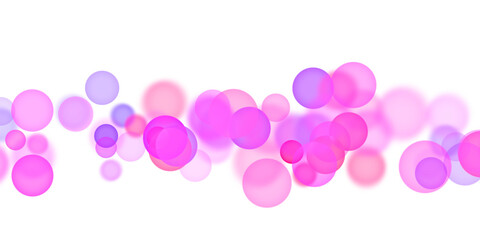 Hand made Abstract pink and purple bokeh background with blurred circles soft and dreamy design element for feminine projects By illustrator
