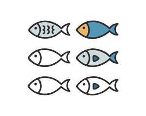 Fish vector, Art, Icon Set Free SVG Download