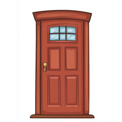 brown wooden door