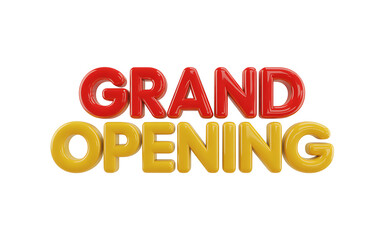 Fototapeta premium Grand opening balloons celebration text