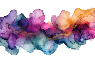 Abstract alcohol ink art featuring decorative elements in vibrant colors and flowing forms, showcasing creativity and imagination in art